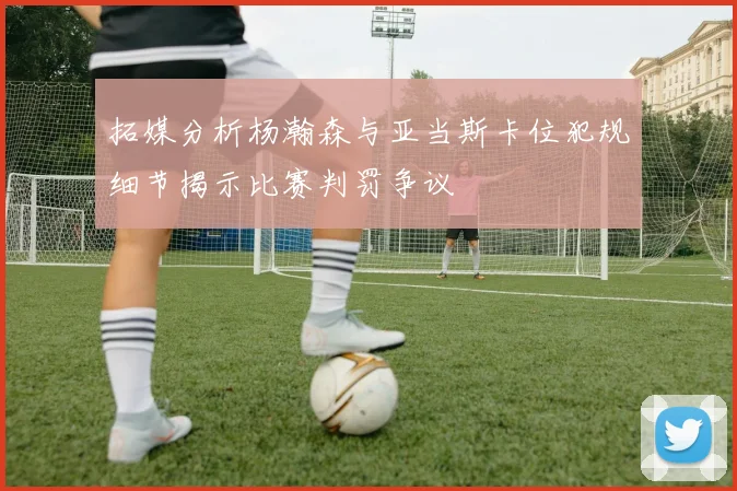 拓媒分析杨瀚森与亚当斯卡位犯规细节揭示比赛判罚争议